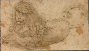 Estudo de um Leão de Lucas the Elder Cranach