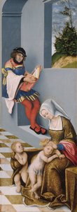 O Santo Parentesco (o chamado Retábulo de Torgau) painel direito de Lucas the Elder Cranach