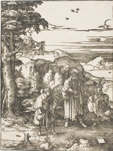 Abraão e Isaque de Lucas van Leyden