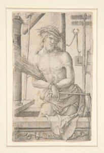 Cristo como o Homem de Dores com os Instrumentos da Paixão de Lucas van Leyden