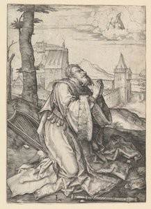 David Praying, ca. 1507 de Lucas van Leyden