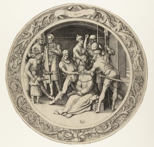 A zombaria de Cristo The Round Passion (título da série) de Lucas van Leyden