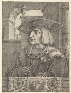 Imperador Maximiliano I, 1520. de Lucas van Leyden