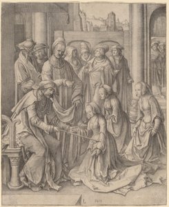 Ester diante de Assuero de Lucas van Leyden