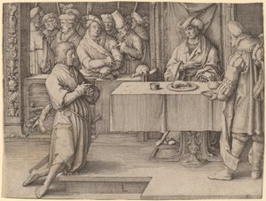 José Interpreta os Sonhos do Faraó de Lucas van Leyden