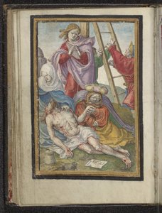 Tomando cruz Paixão de Cristo (título da série) de Lucas van Leyden