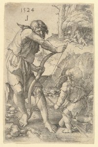 Lamech e Caim, 1524. de Lucas van Leyden