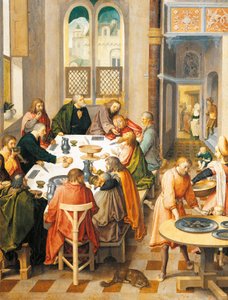 Última Ceia, por Lucas van Leyden (cerca de 1494-1533) de Lucas van Leyden