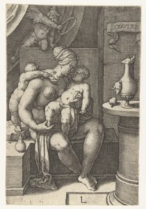 Liefde
Caritas (título sobre o objecto)
Zeven Deugden (título da série) de Lucas van Leyden