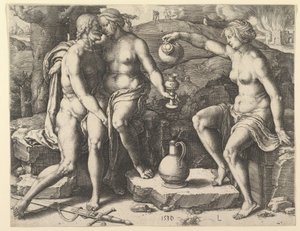 Ló e Suas Filhas, 1530. de Lucas van Leyden