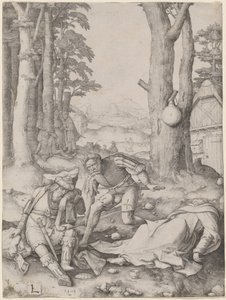 Maomé e o Monge Sérgio de Lucas van Leyden