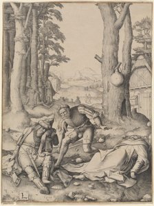 Maomé e o Monge Sérgio de Lucas van Leyden