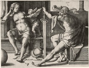 Marte, Vénus e Cupido de Lucas van Leyden