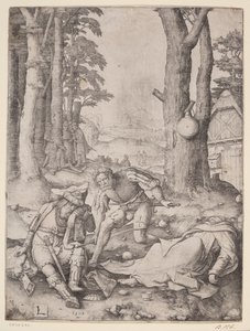 Muhammad e o monge Sérgio de Lucas van Leyden