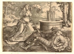 Píramo e Tisbe de Lucas van Leyden
