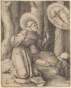 São Francisco de Assis recebendo os estigmas de Lucas van Leyden