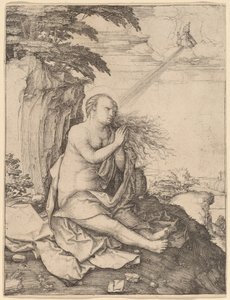 Santa Maria Madalena no deserto de Lucas van Leyden