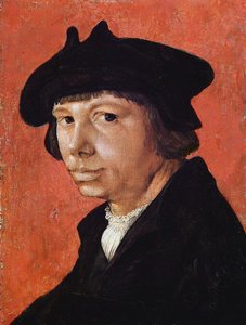 Auto-Retrato - Peinture de Lucas van Leyden (1489/94-1533) (Lucas de Leyde, Lucas Huighensz ou Lucas Jacobsz)- 1525-1526 - Óleo sobre madeira - 28,9x21,4 cm - Museu Herzog Anton Ulrich, Braunschweig de Lucas van Leyden