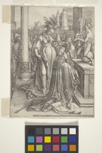 Idolatria de Soloman (gravura) de Lucas van Leyden