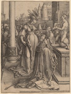 A idolatria de Salomão de Lucas van Leyden
