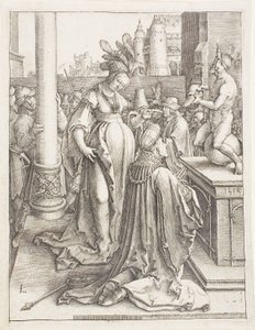 A idolatria de Salomão de Lucas van Leyden