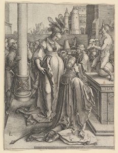 A idolatria de Salomão, 1514. de Lucas van Leyden