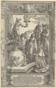 Idolatria de Salomão [1 Reis, 11: 1-8], ca. 1517 de Lucas van Leyden
