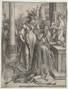 A idolatria de Salomão de Lucas van Leyden