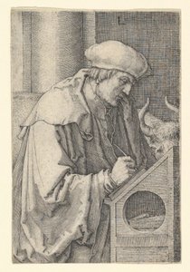 São Lucas, 1518. de Lucas van Leyden