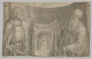 Sts. Peter e Paul With the Vernicle, 1517. de Lucas van Leyden