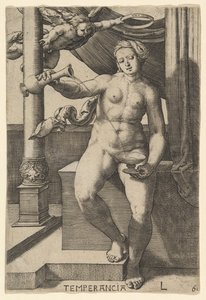 Temperança Temperancia, 1530. de Lucas van Leyden