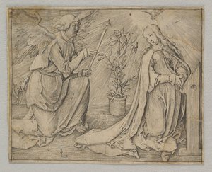 A Anunciação, ca. 1516 de Lucas van Leyden