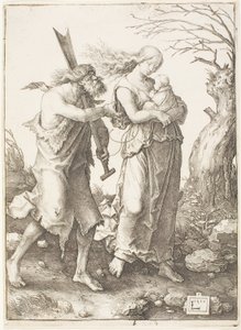 A expulsão do paraíso de Lucas van Leyden