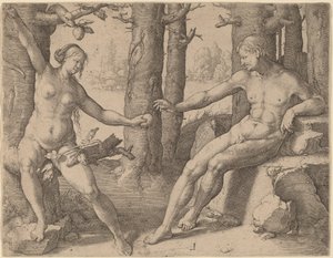 A queda do homem de Lucas van Leyden