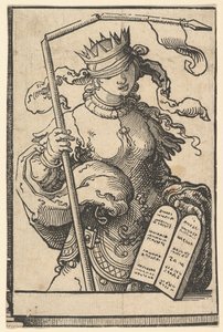 O Antigo Testamento ou Sinagoga, da série de Sibilas, ca. 1530 de Lucas van Leyden