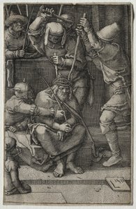 A Paixão: Cristo Coroado de Espinhos de Lucas van Leyden