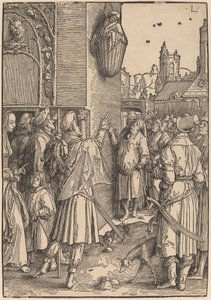 O Poeta Virgílio Suspenso em um Cesto de Lucas van Leyden