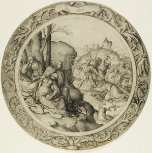 A Paixão Redonda: Cristo Carregando a Cruz de Lucas van Leyden