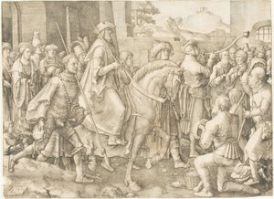 O triunfo de Mardoqueu de Lucas van Leyden