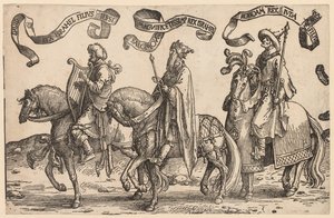 Os Doze Reis de Israel: Davi, Salomão, Roboão de Lucas van Leyden