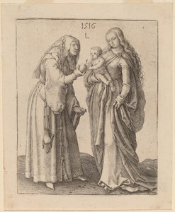 A Virgem e Santa Ana de Lucas van Leyden