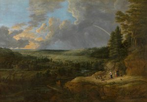 Paisagem com Arco-íris (óleo sobre tela)
