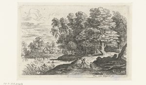 Paisagem com dois meninos pastores Cinco paisagens (título da série) de Lucas van Uden