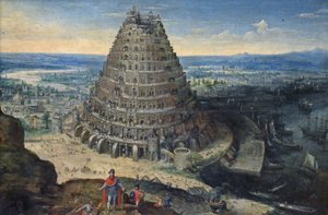 Francês:  La Tour de Babel A Torre de Babel de Lucas van Valckenborch