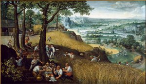 Paisagem de Verão(óleo sobre tela) de Lucas van Valckenborch