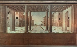 Vista ideal, por Luciano Laurana (1420-1479).
