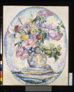 Vaso de flores, data desconhecida (óleo sobre tela) de Lucie Consturier