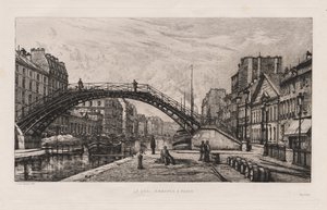O Quai Jemmapes em Paris, 1881. de Lucien Gautier