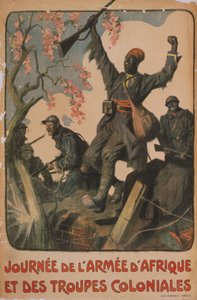 Poster Comemorando a Unidade das Forças Francesas e Coloniais