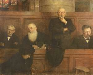 Os Guardiões da Igreja (óleo sobre tela)